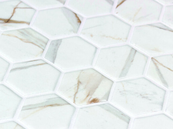 Hex XL: Calacatta Gold Hexagon
