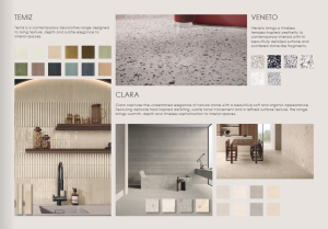Lookbook page about Temix, veneto and clara